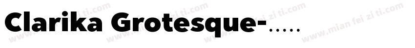 Clarika Grotesque字体转换